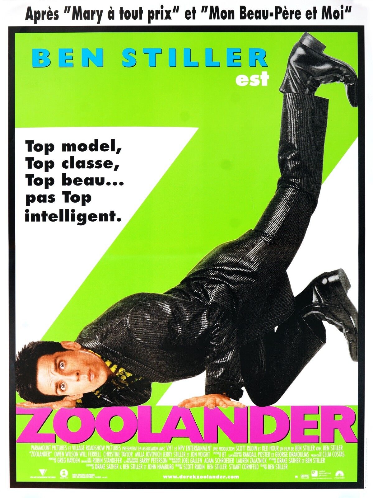 ZOOLANDER, 2001 repro affiche de cinema et sur toile, HQ