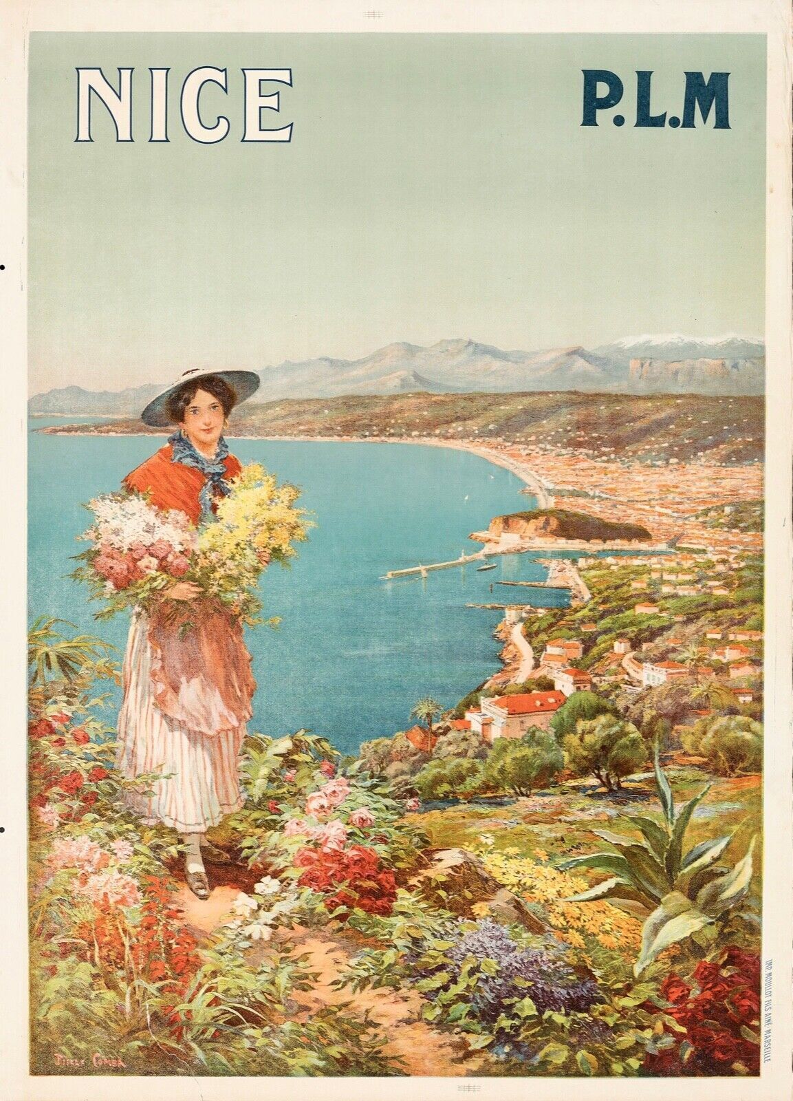 NICE REPRO AFFICHE TOURISME VOYAGE VINTAGE HQ