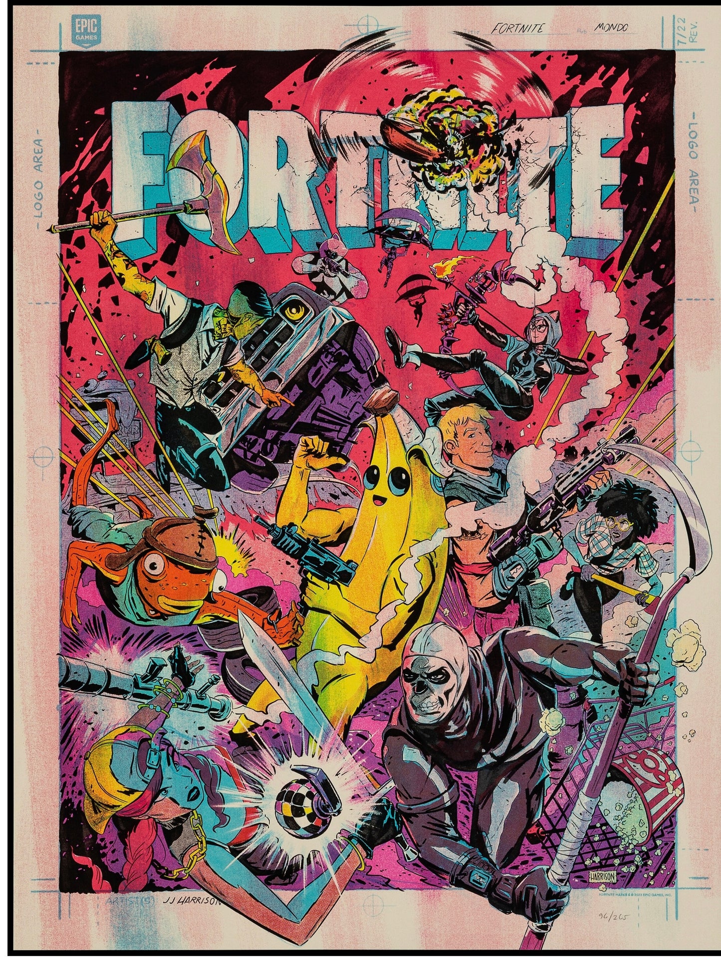 FORTNITE AFFICHES VINTAGES MOVIE POTSER HQ