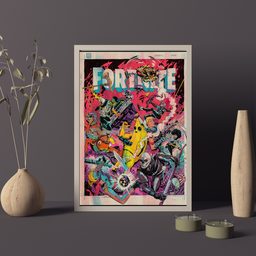 FORTNITE AFFICHES VINTAGES MOVIE POTSER HQ