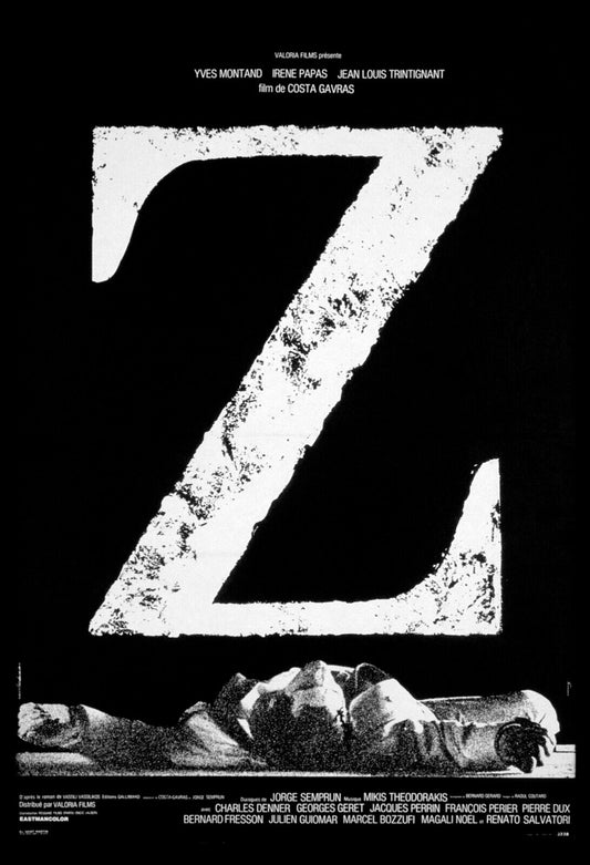 Z, COSTA-GAVRAS, YVES MONTANT, 1969 REPRO AFFICHE CINEMA VINTAGE HQ