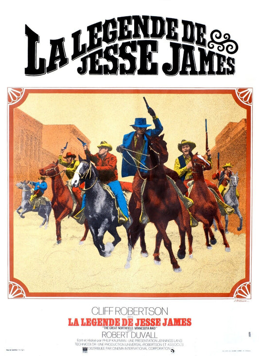 LA LEGENDE DE JESSE JAMES, CLIFF ROBERTSON, 1972, AFFICHE CINEMA VINTAGE HQ, REPRO AFFICHE CINÉMA VINTAGE, HQ