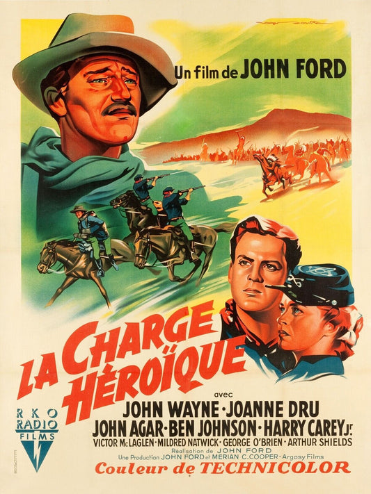 LA CHARGE HEROÏQUE, JOHN WAYNE, MOVIE POSTER HQ