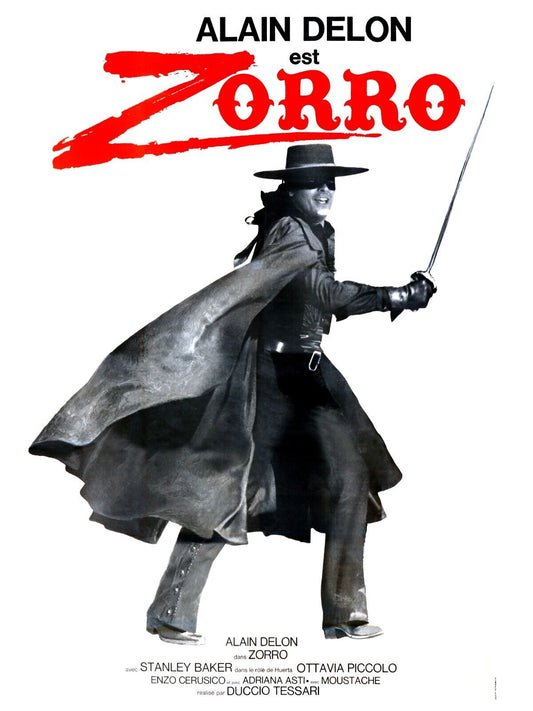 ZORRO, ALAIN DELON repro affiche de cinema et sur toile, HQ